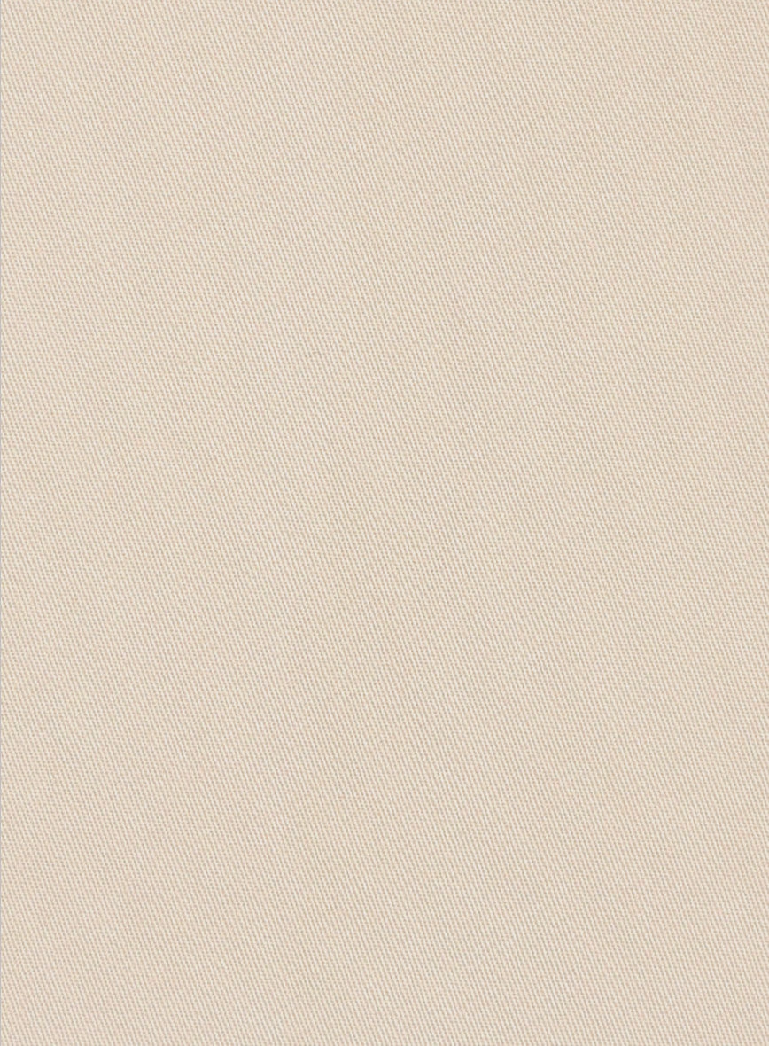 Beige Cotton Power Stretch Chino Suit