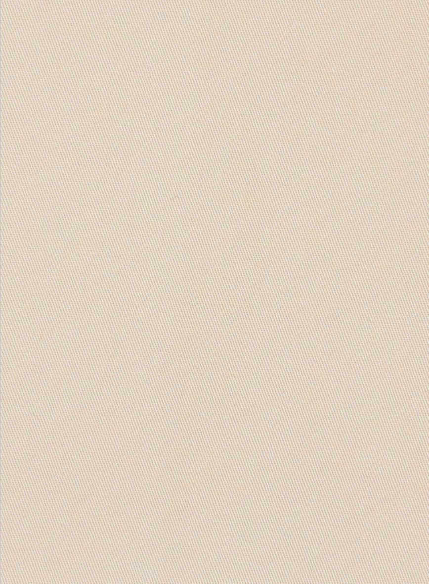 Beige Cotton Power Stretch Chino Suit