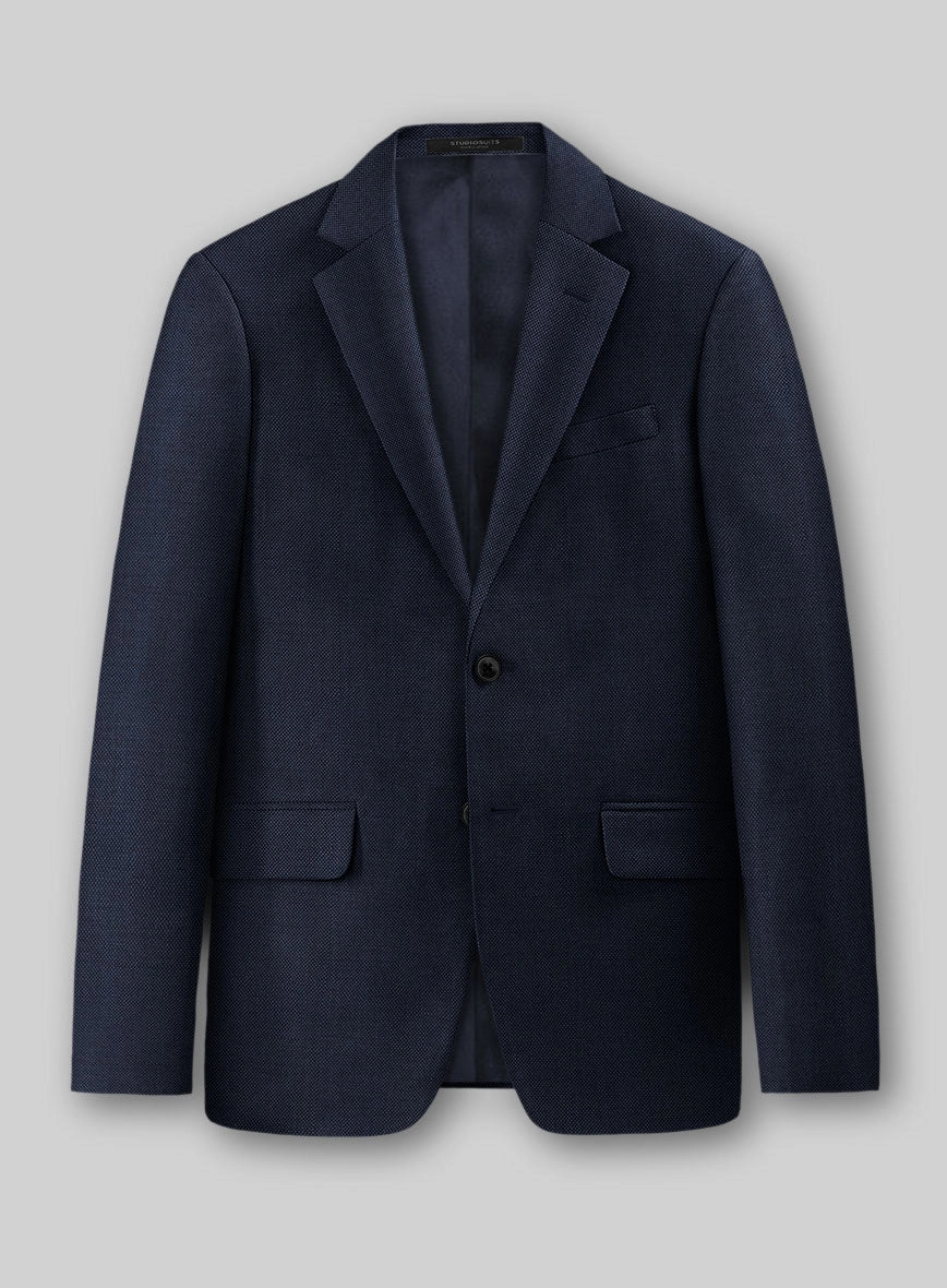 Birdseye Wool Blue Suit