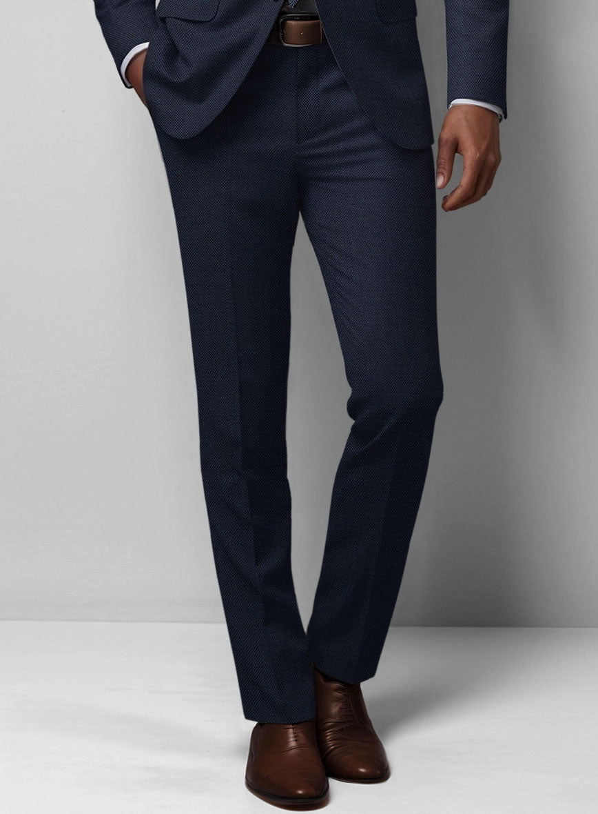 Birdseye Wool Blue Suit
