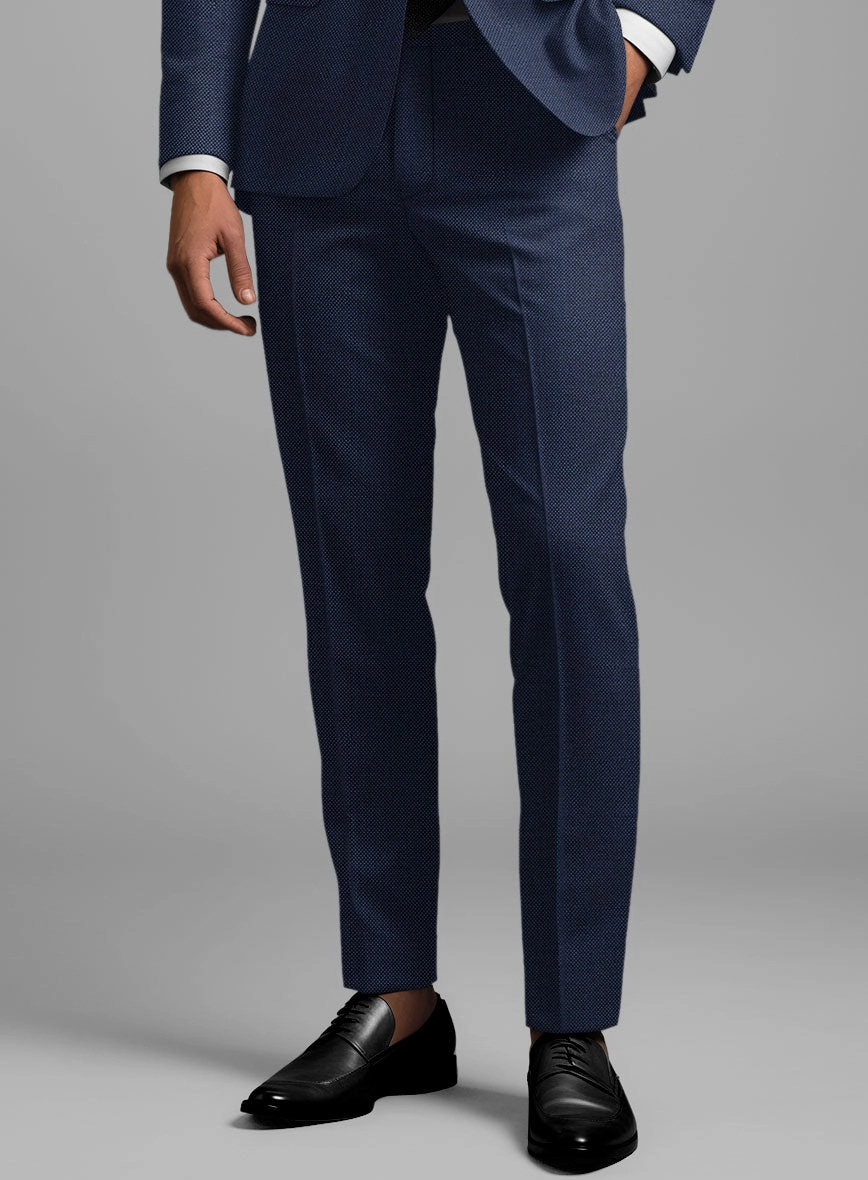 Birdseye Wool Royal Blue Suit