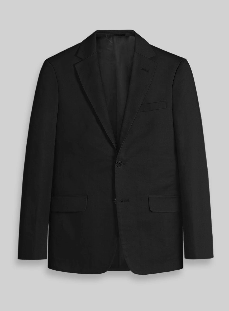 Black Stretch Chino Suit