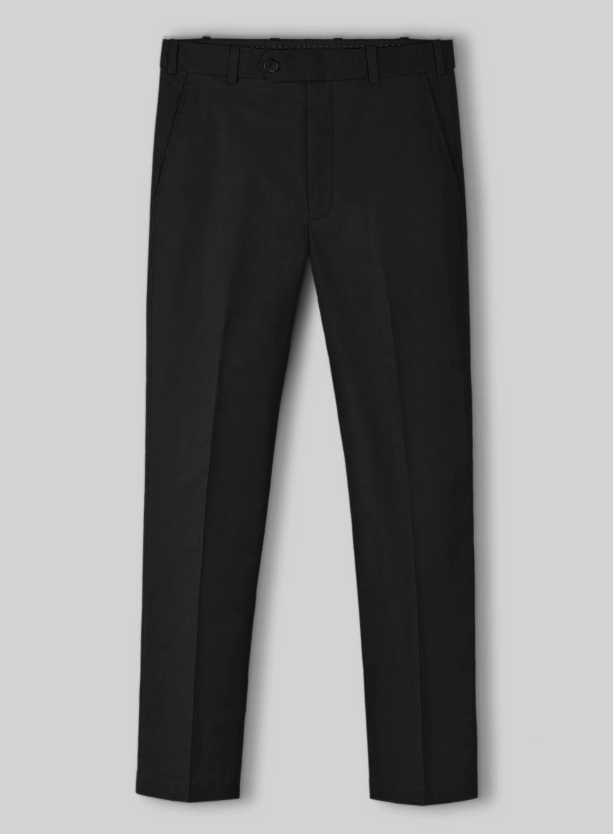 Black Stretch Chino Suit