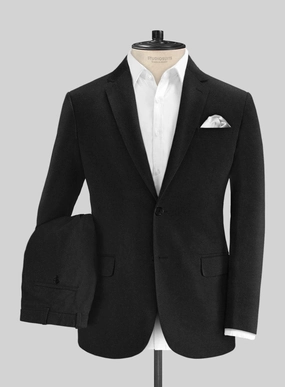 Black Stretch Chino Suit