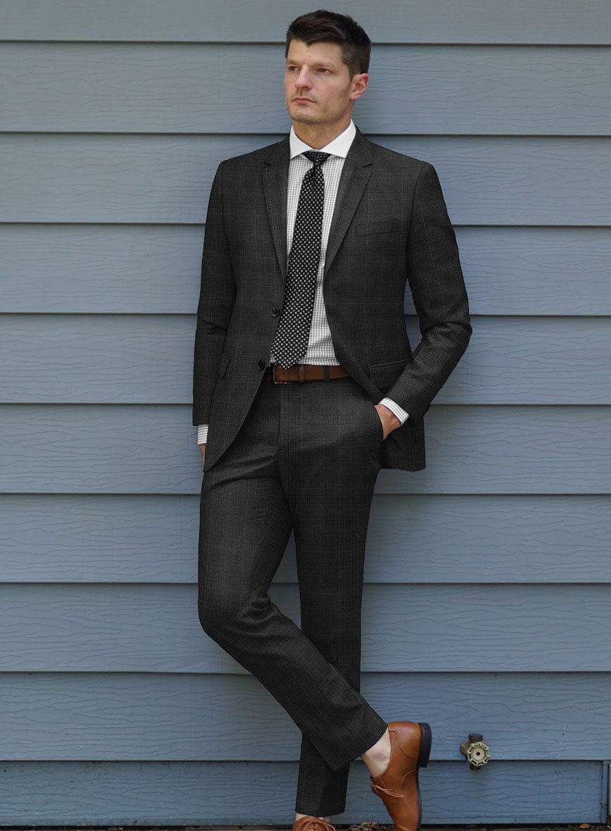 Bristol Alvaro Charcoal Checks Suit