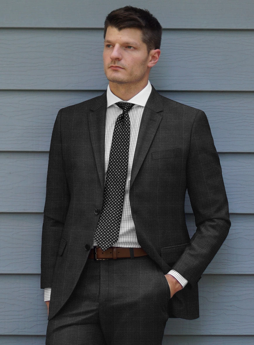 Bristol Alvaro Charcoal Checks Suit