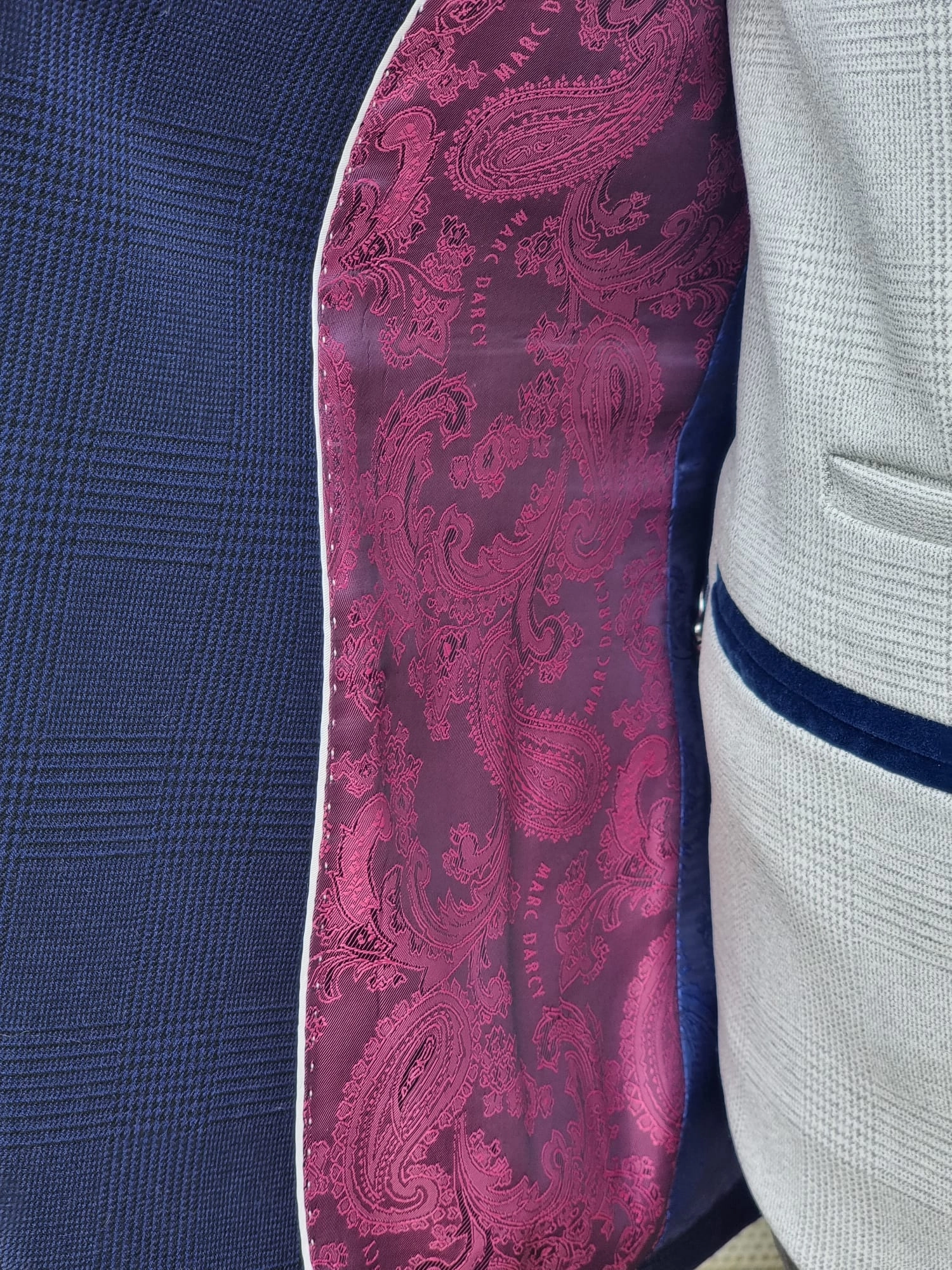 BROMLEY - NAVY 3PC WITH STONE BROMLEY Waistcoat
