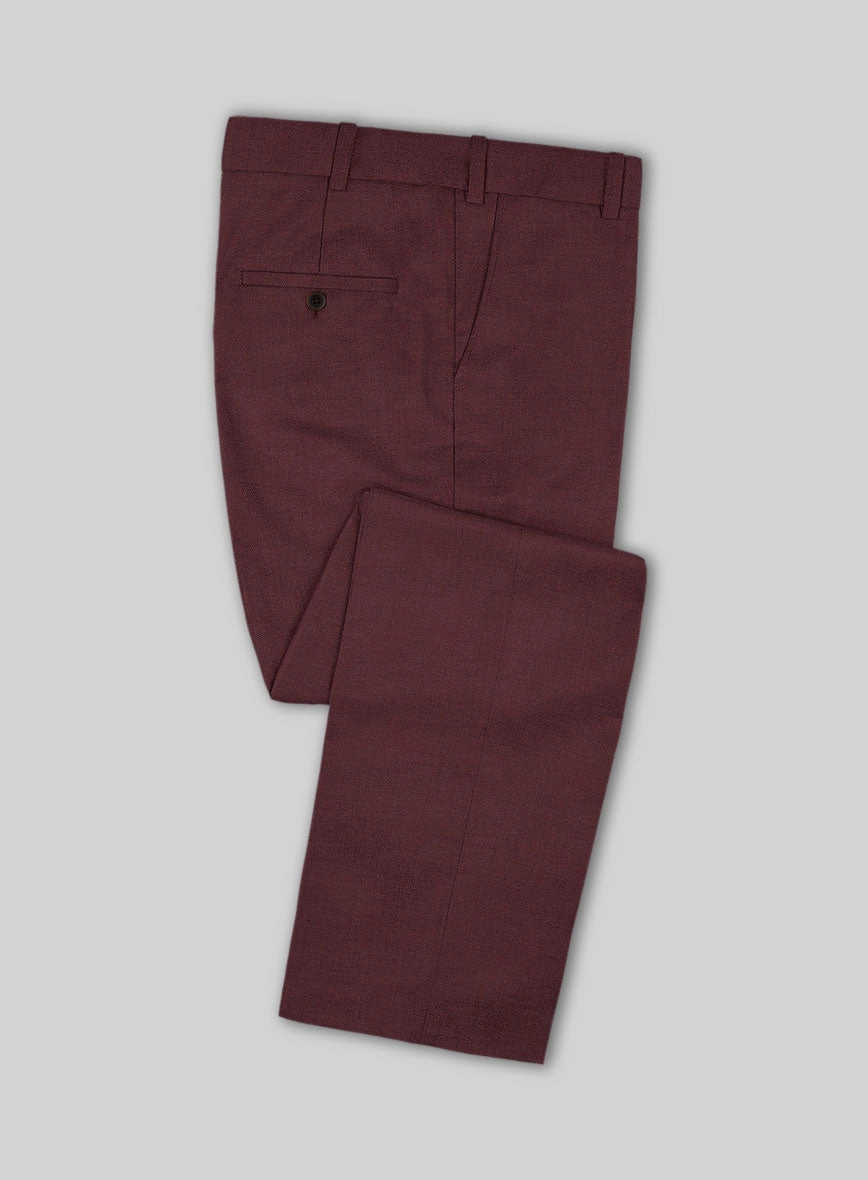 Burgundy Wool Suit