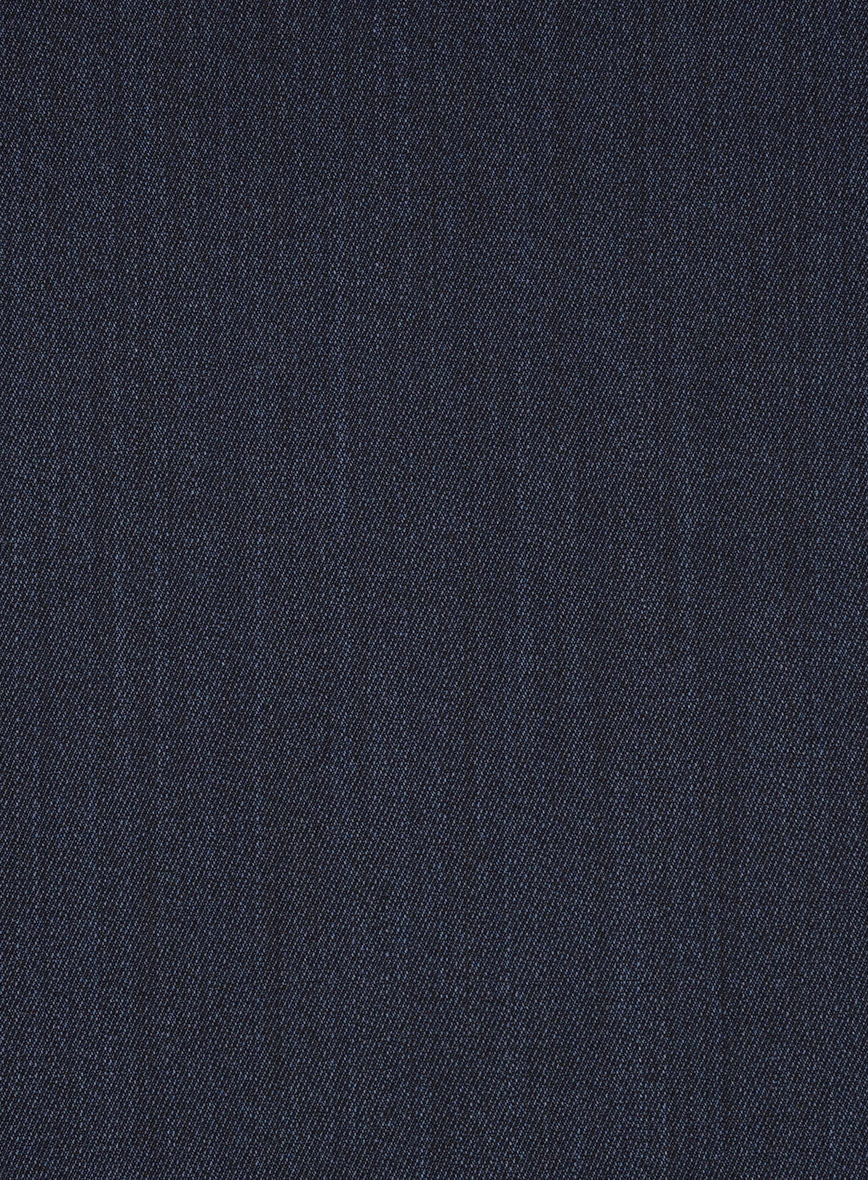 Cavalry Twill Dark Blue Wool Suit