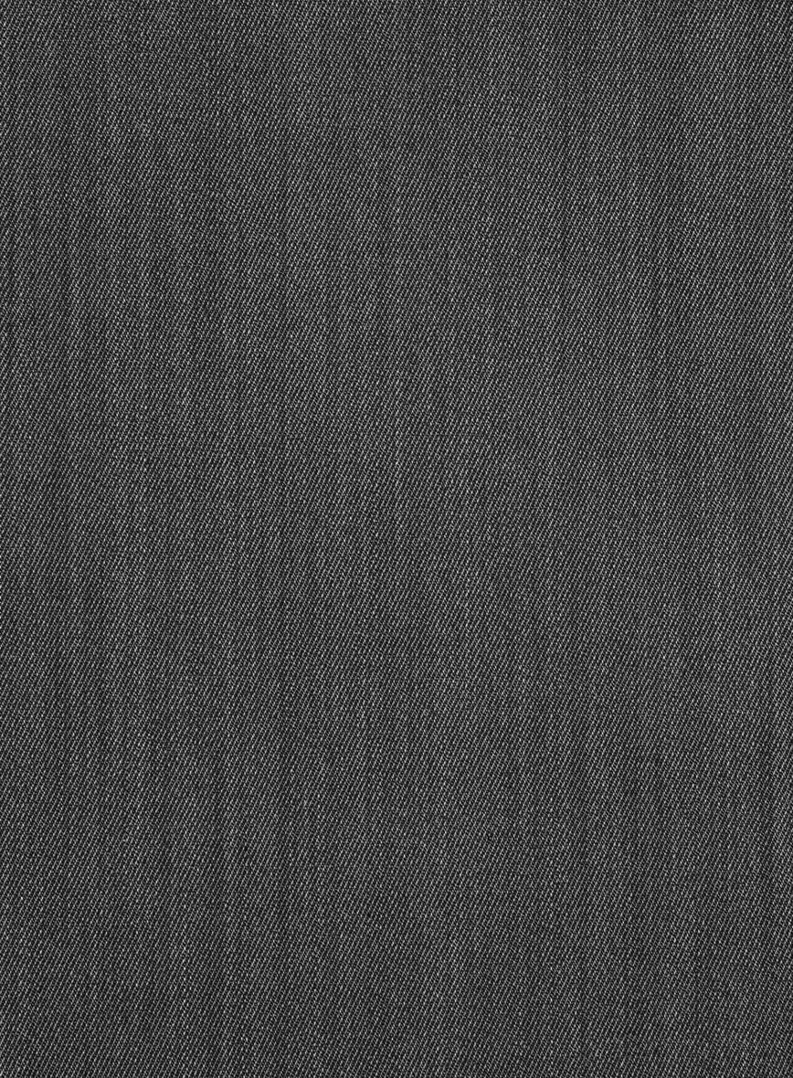 Cavalry Twill Dark Gray Wool Suit