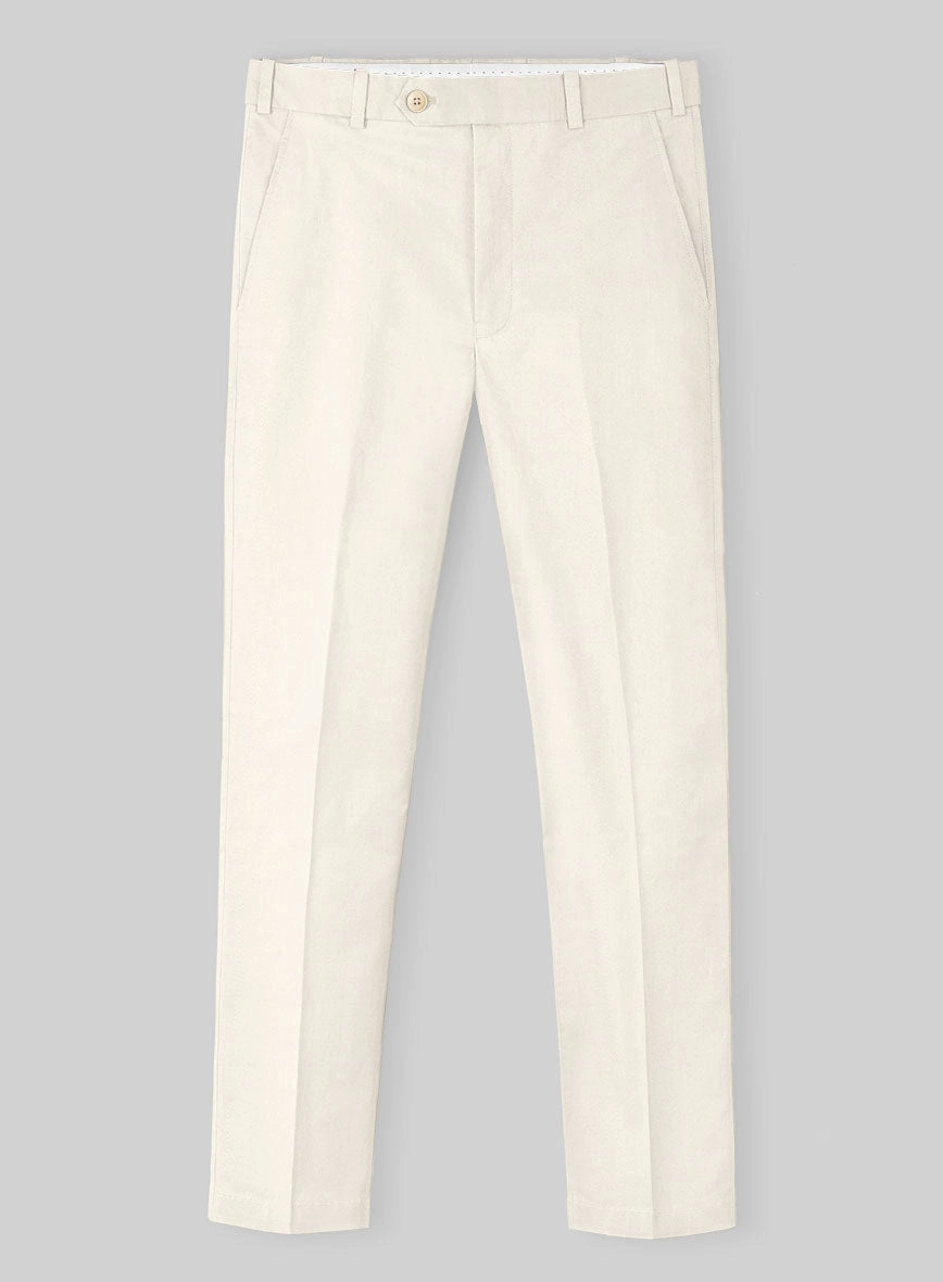 Cream Napoli Stretch Light Weight Cotton Suit