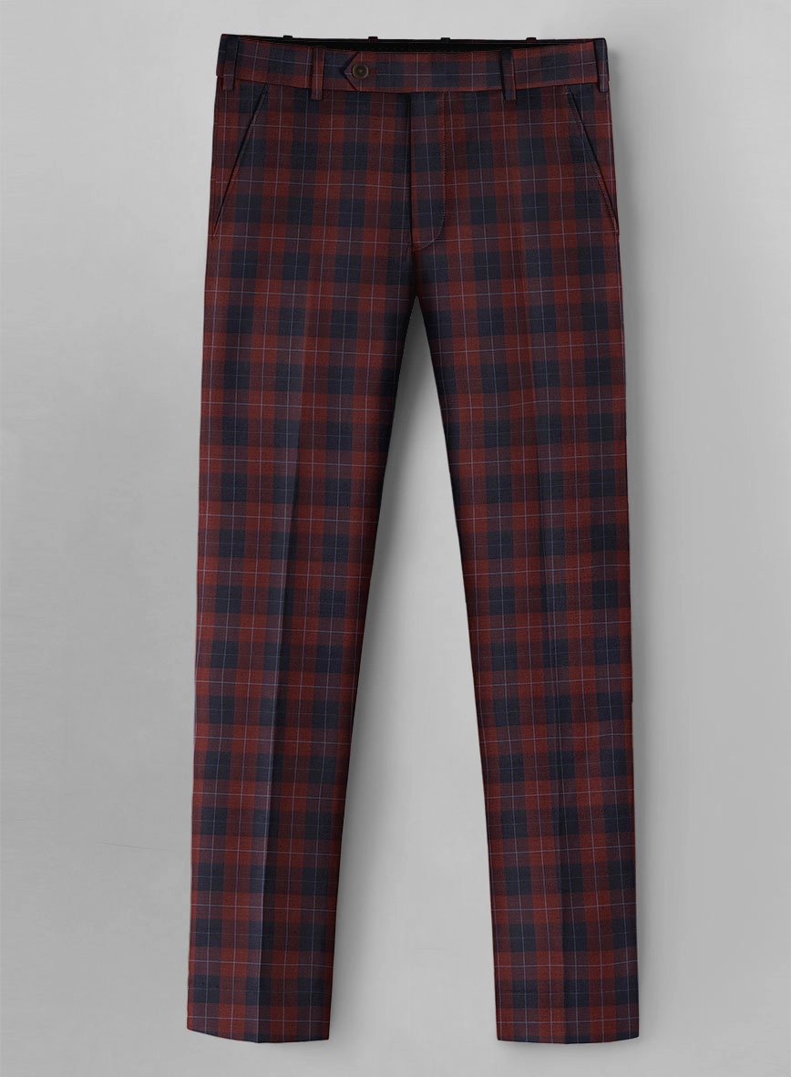 Crimson Carol Check Suit
