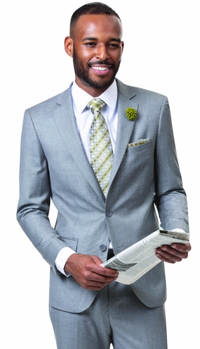 EJ Samuel M18013-GR Mens Suit