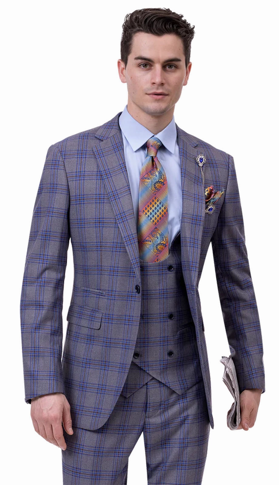 EJ Samuel M2764-GRY Mens Suit