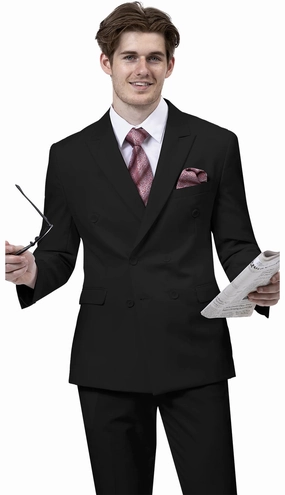EJ Samuel M2772-BLK Mens Suit