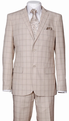 Fortino Landi 570203-KH Mens Suit