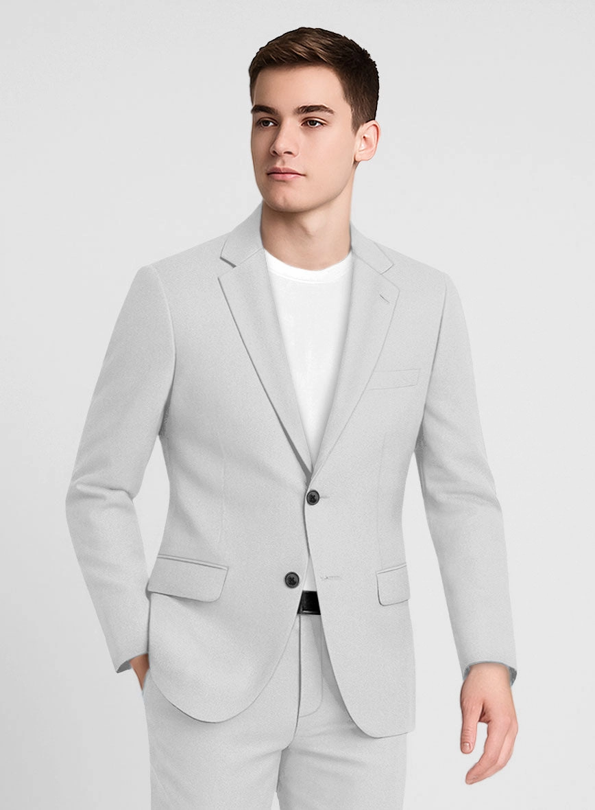 Gray Napoli Stretch Light Weight Cotton Suit