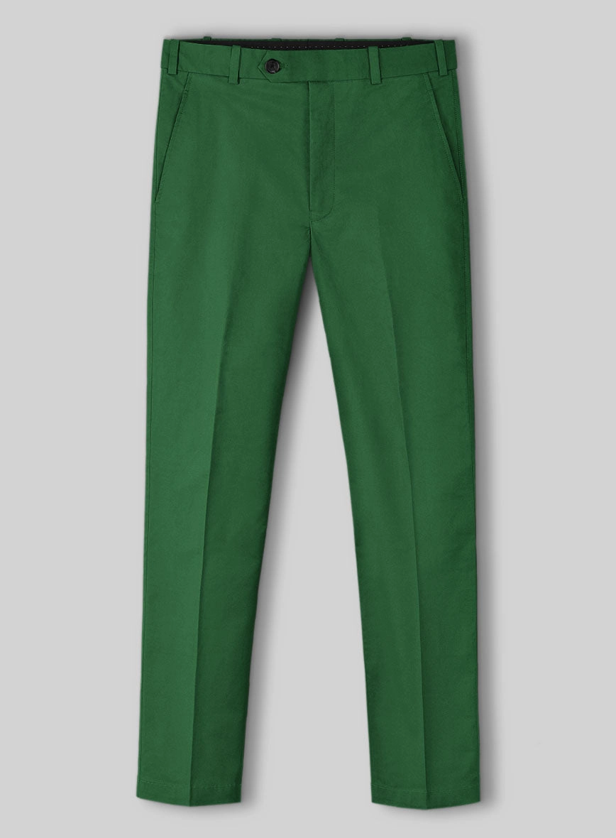 Green Napoli Stretch Light Weight Cotton Suit