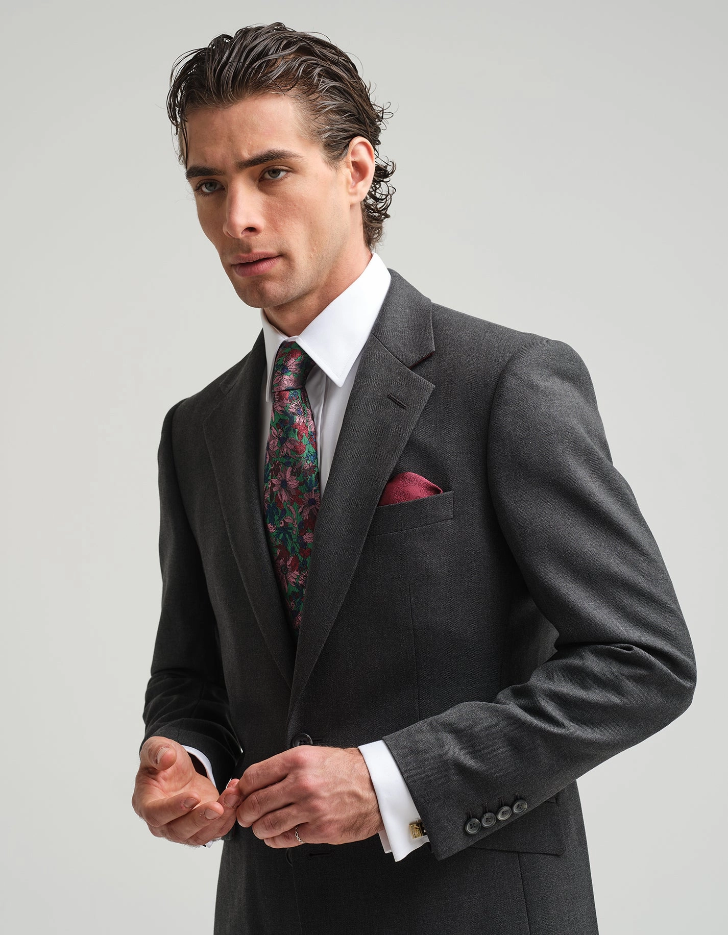 Grey Twill Suit