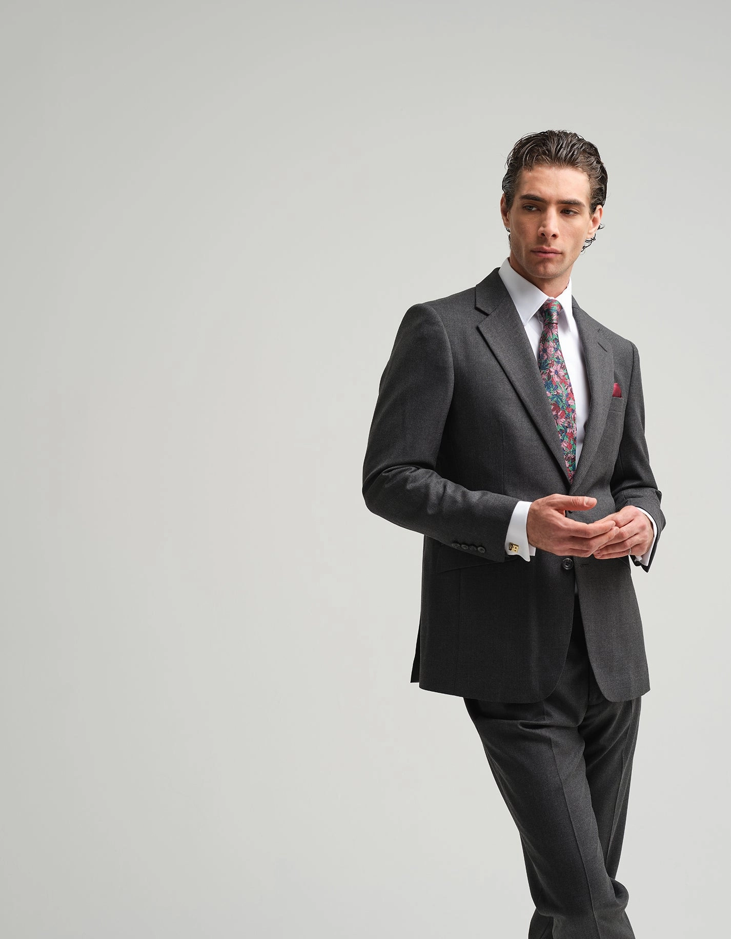 Grey Twill Suit