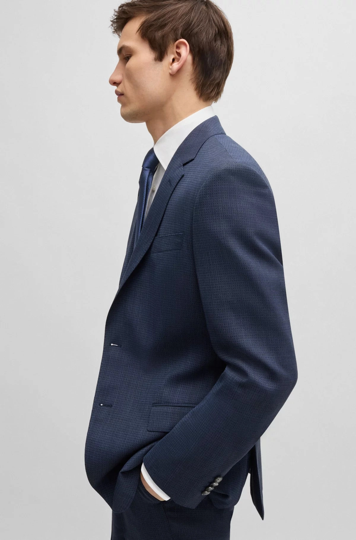 H-Huge Slim-Fit Suit in Stretch Cotton 50540776