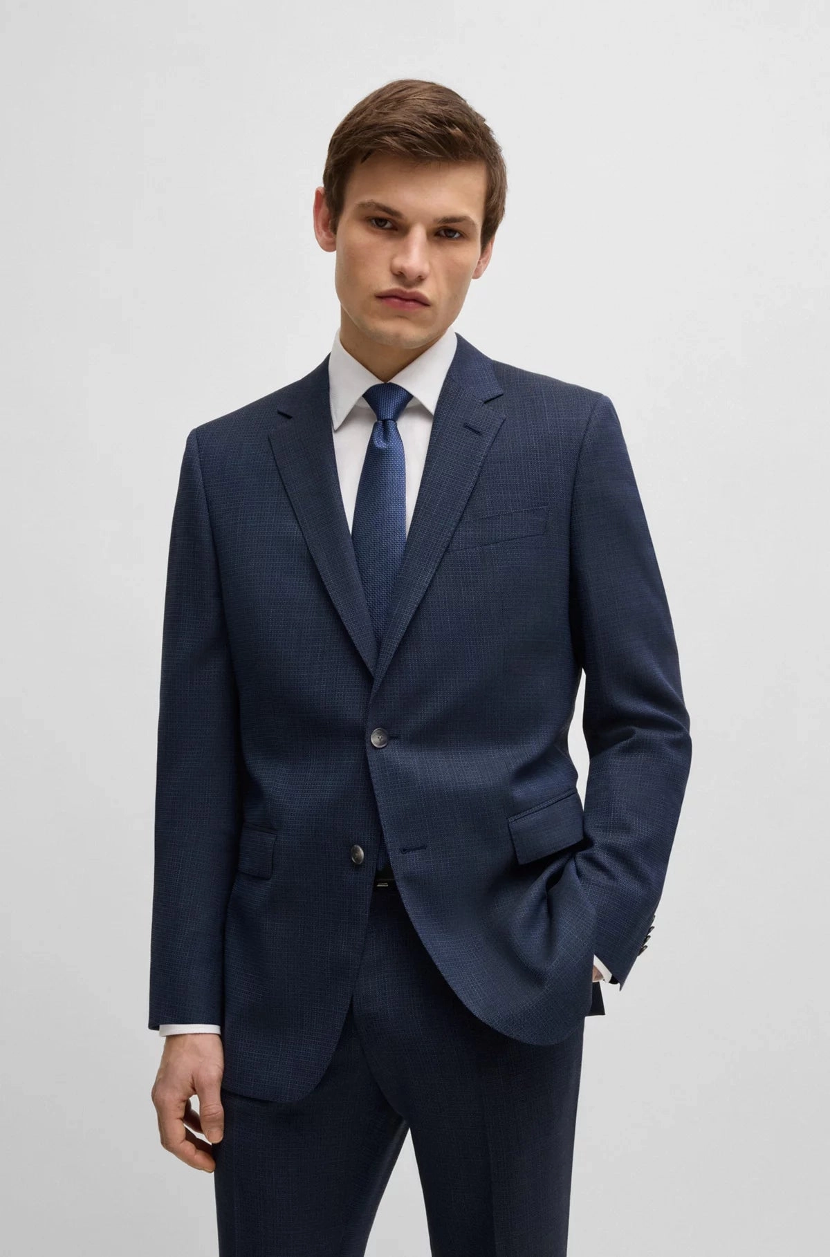 H-Huge Slim-Fit Suit in Stretch Cotton 50540776