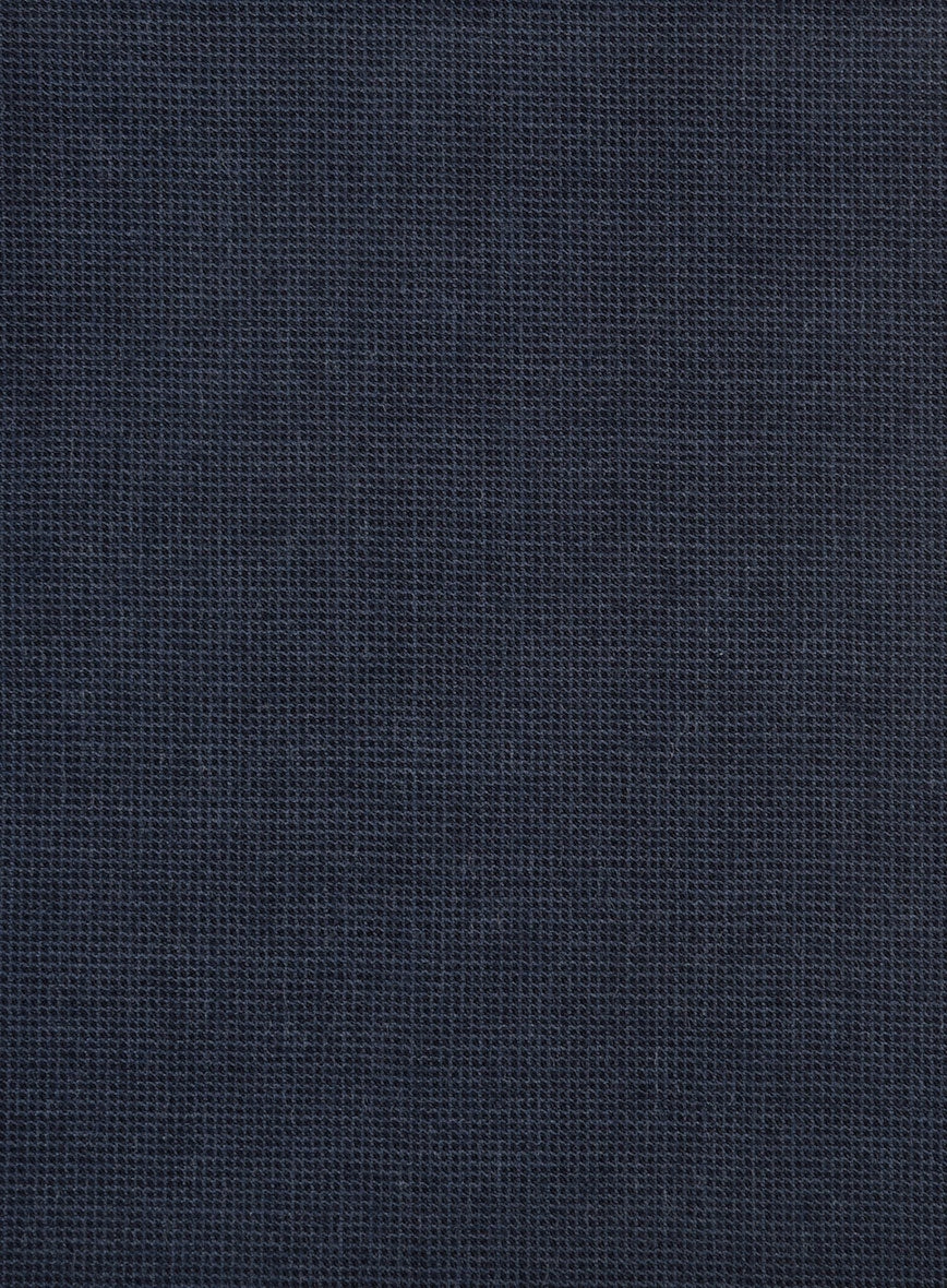Hardy Minnis Blue Nailhead Wool Suit