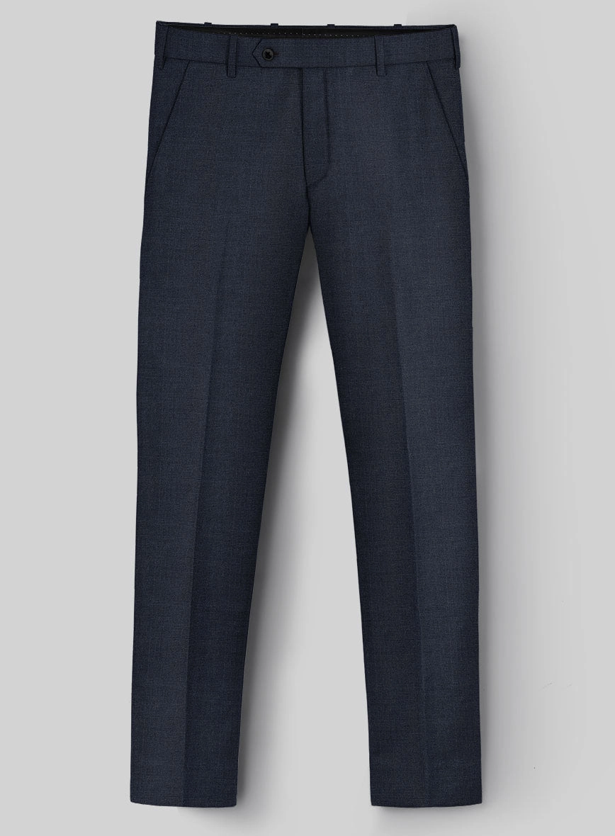 Hardy Minnis Blue Nailhead Wool Suit