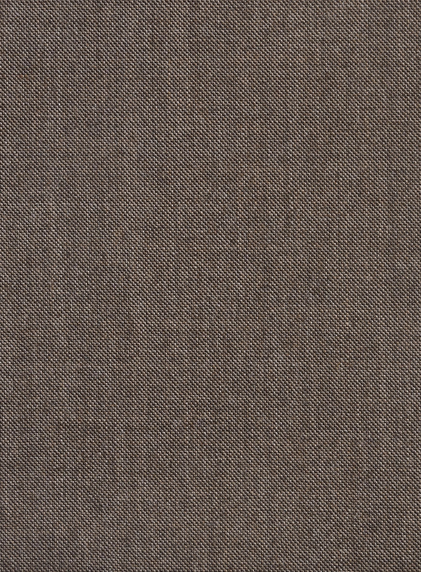Hardy Minnis Brown Sharkskin Wool Suit