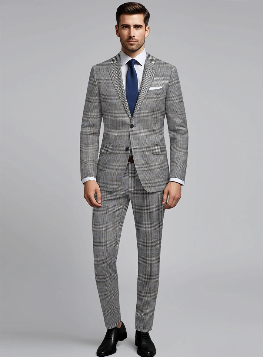 Hardy Minnis BW Prince of Wales Wool Suit