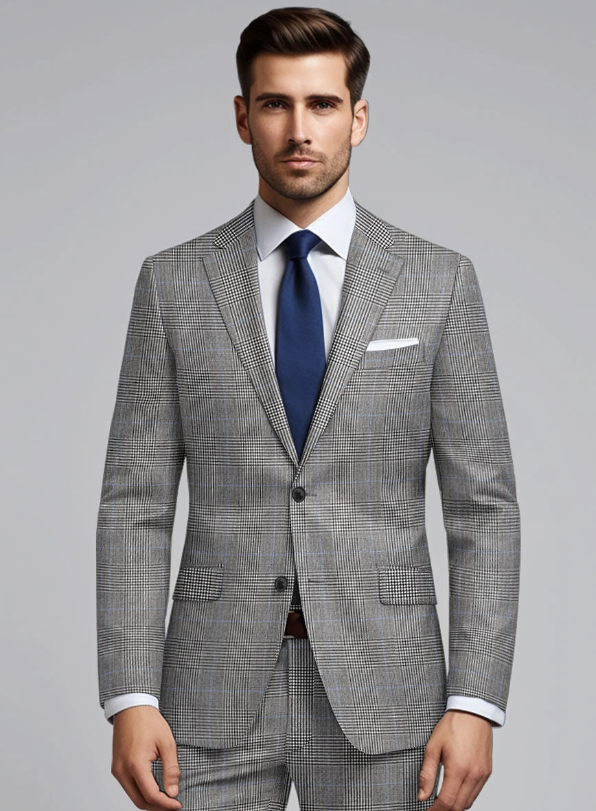 Hardy Minnis BW Prince of Wales Wool Suit