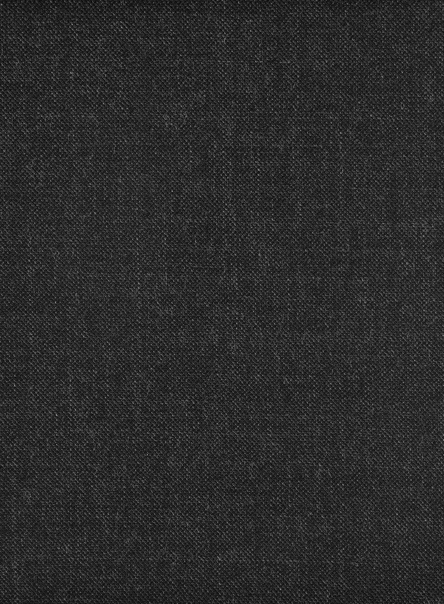 Hardy Minnis Charcoal Sharkskin Wool Suit