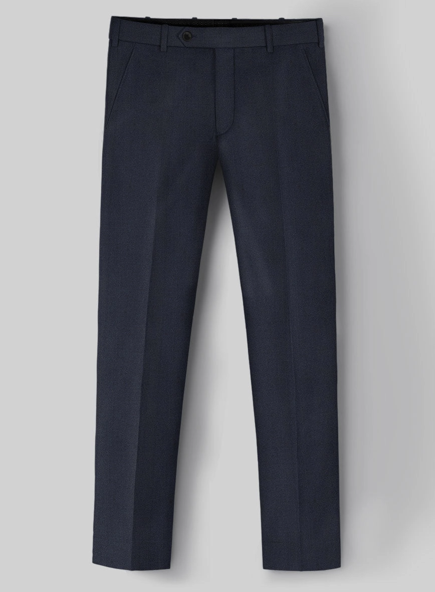 Hardy Minnis Dark Blue Nailhead Wool Suit