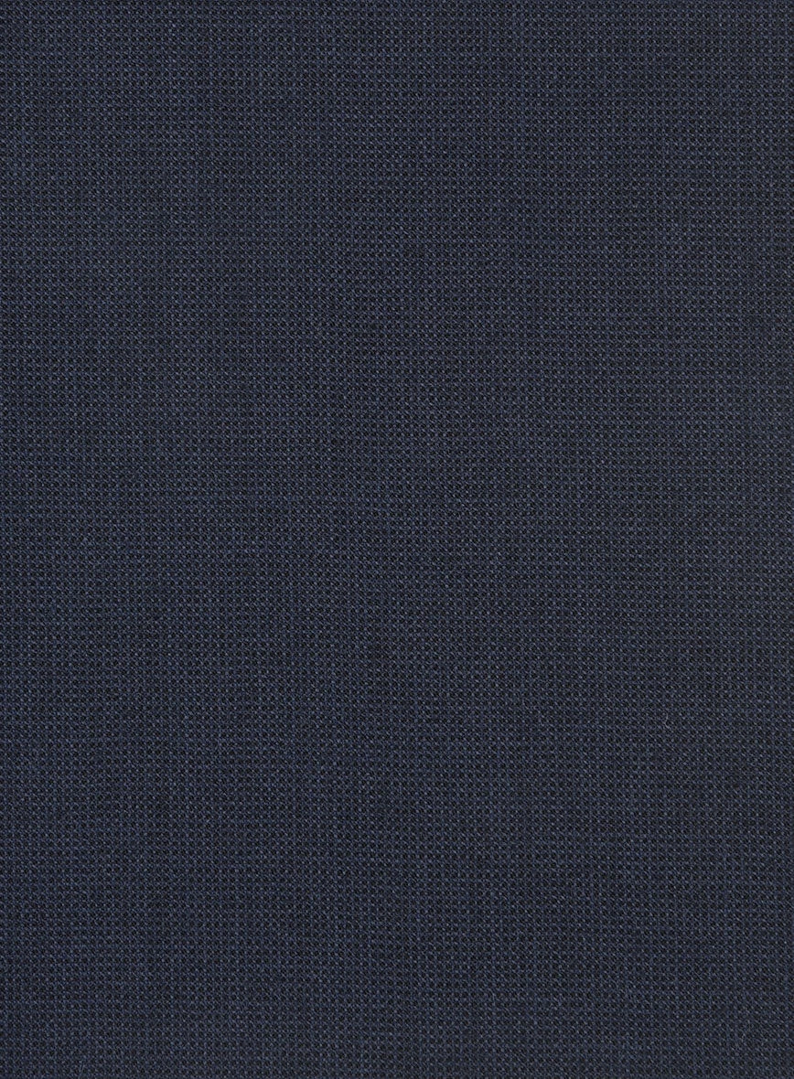 Hardy Minnis Dark Blue Nailhead Wool Suit