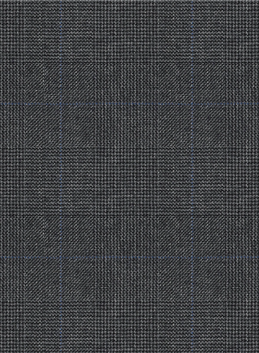Hardy Minnis Dark Gray Glen Wool Suit