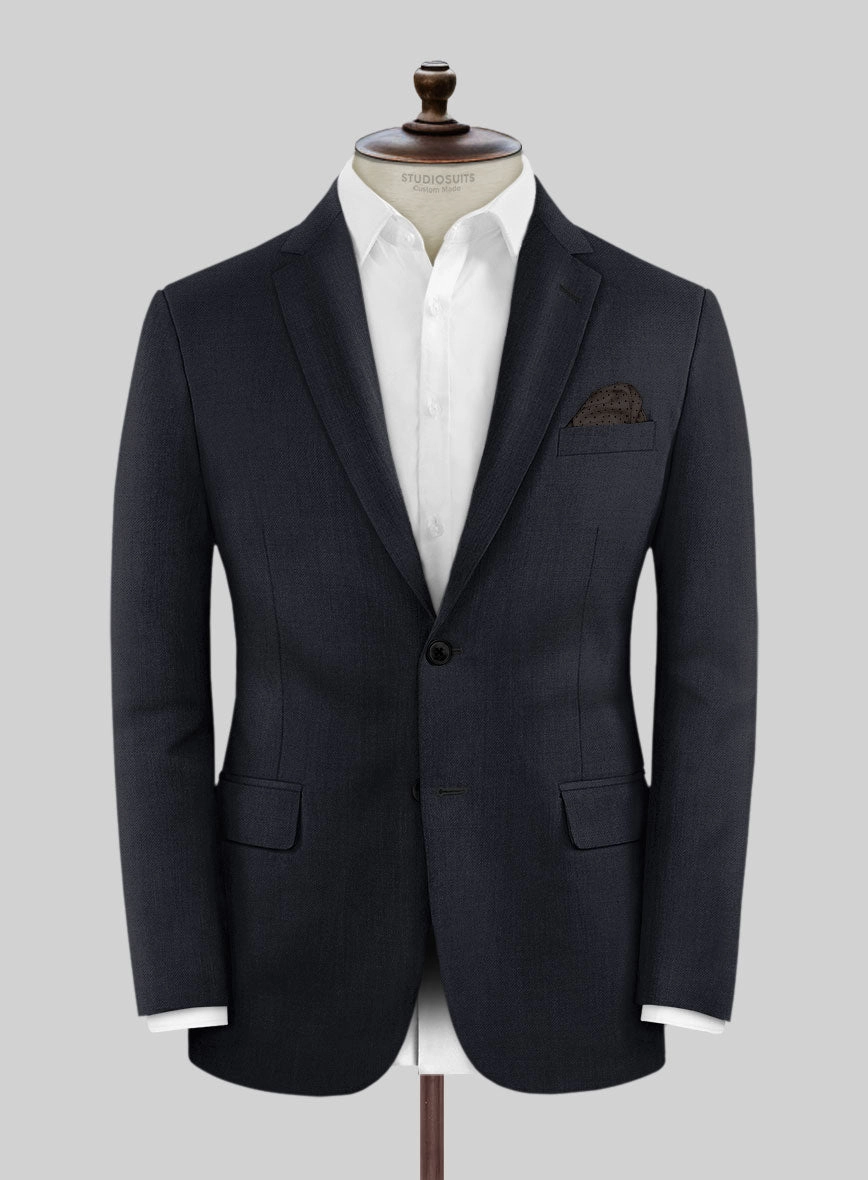 Hardy Minnis Deep Blue Twill Wool Suit