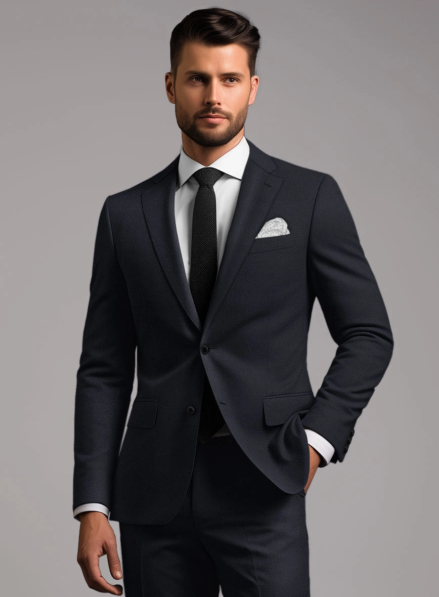 Hardy Minnis Deep Blue Twill Wool Suit