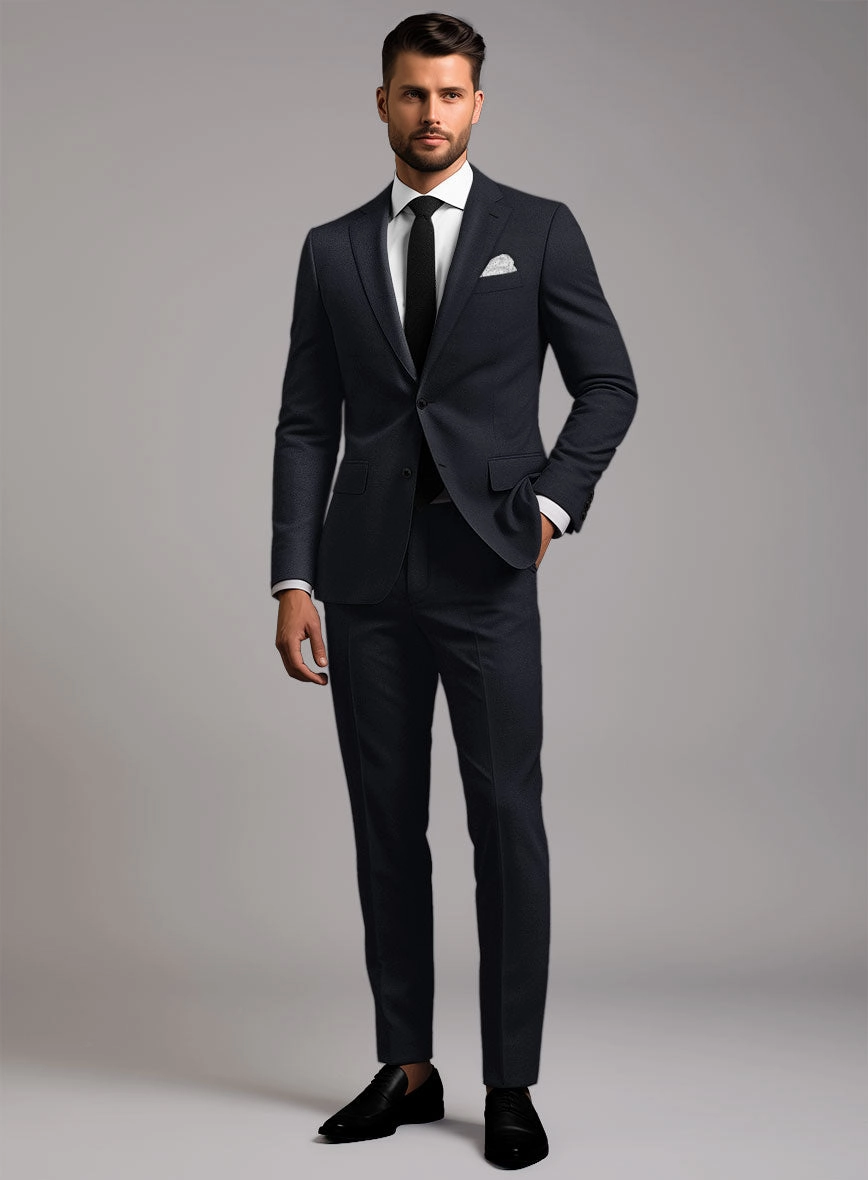 Hardy Minnis Deep Blue Twill Wool Suit