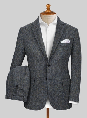 Harris Tweed Barley Blue Suit