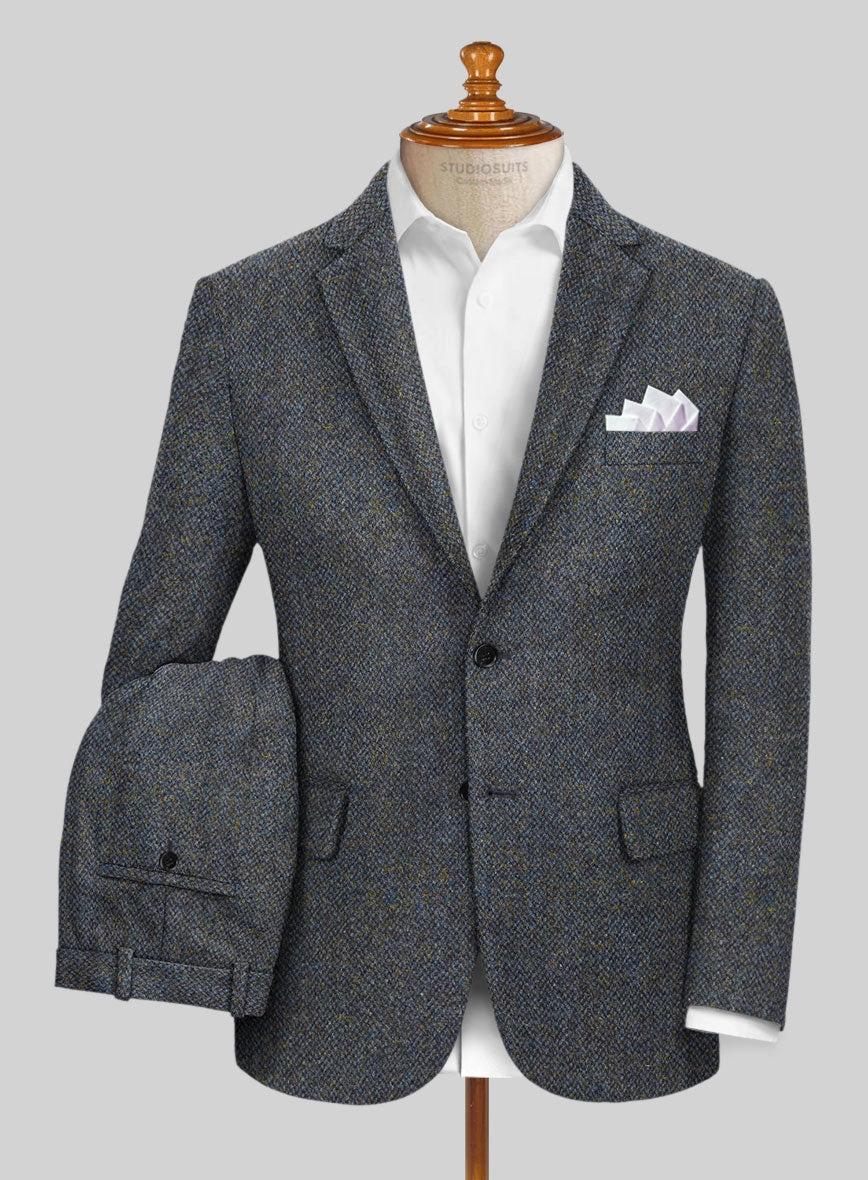 Harris Tweed Barley Blue Suit