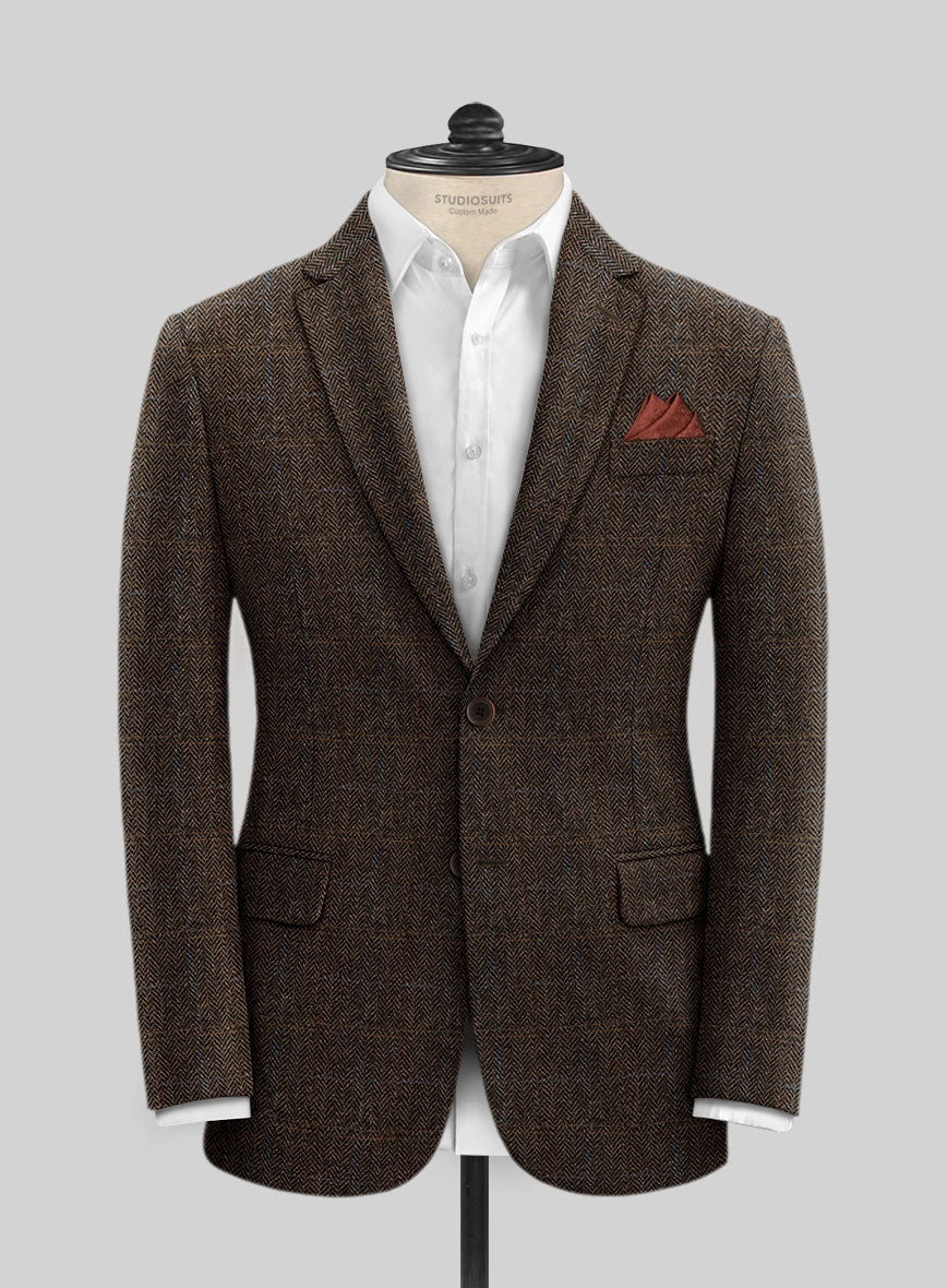 Harris Tweed Country Dark Brown Suit
