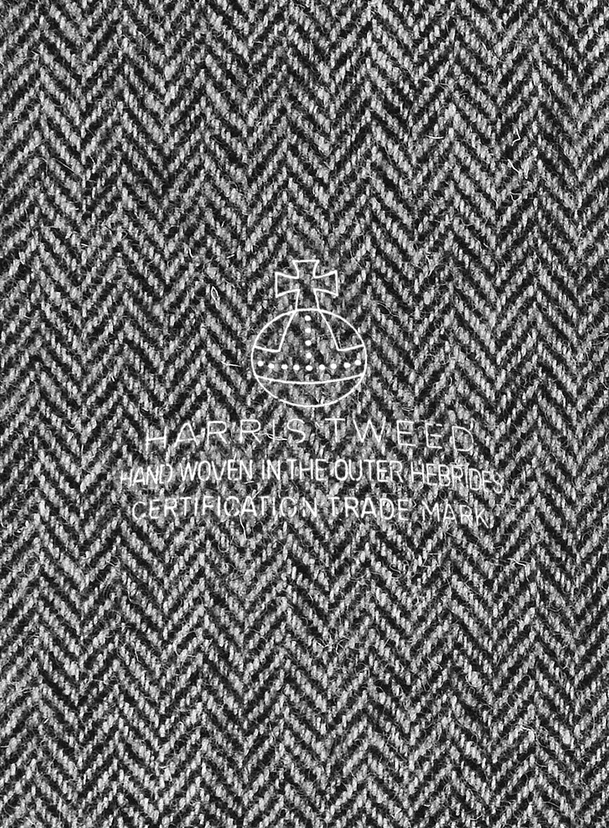Harris Tweed Gray Herringbone Suit