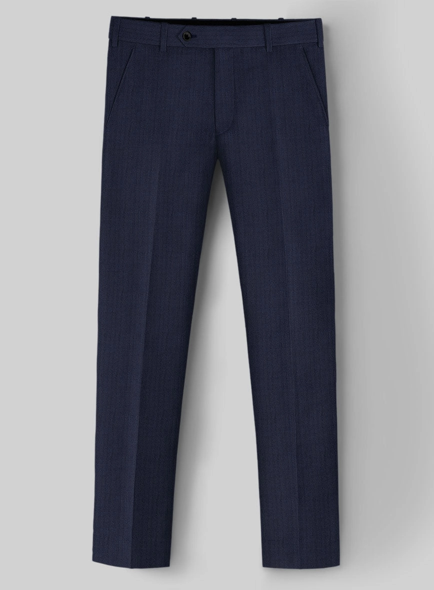 Herringbone Wool Royal Blue Suit