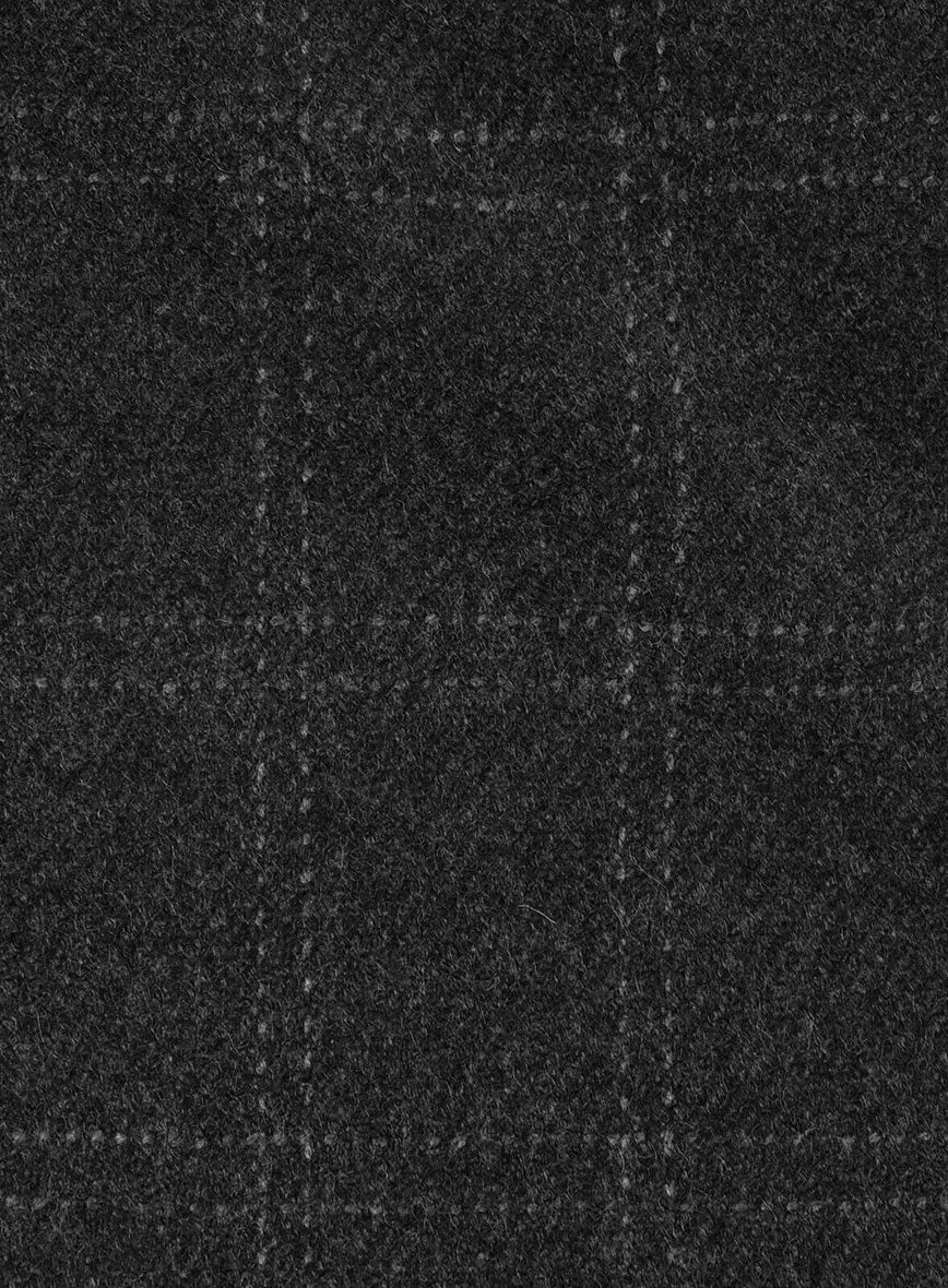 Highlander Charcoal Windowpane Tweed Suit