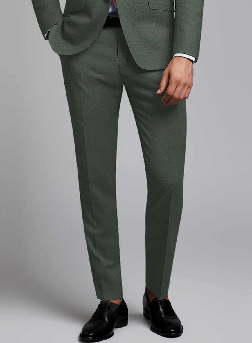Huddersfield Stretch Autumn Green Wool Suit