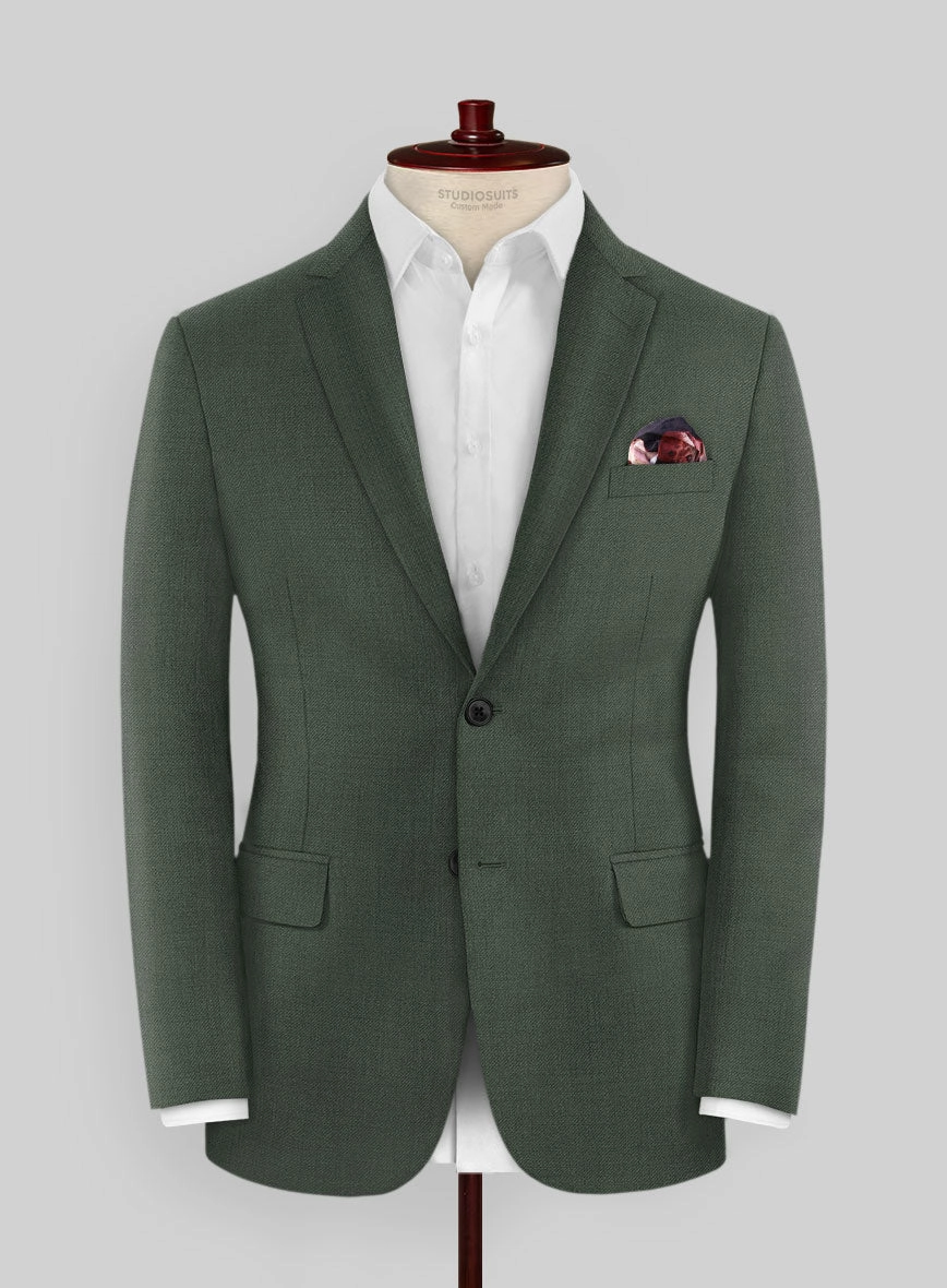Huddersfield Stretch Autumn Green Wool Suit