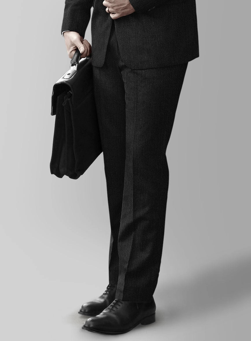Huddersfield Stretch Charcoal Wool Suit