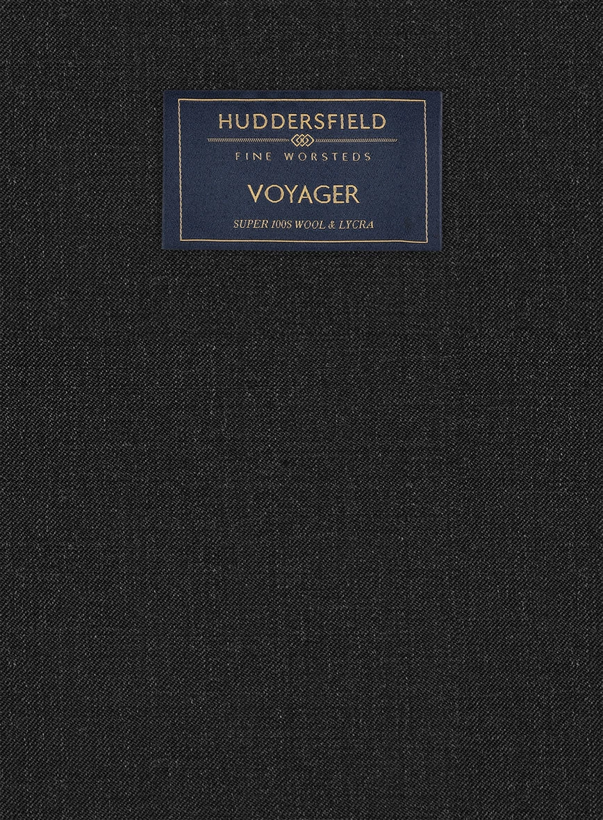 Huddersfield Stretch Charcoal Wool Suit