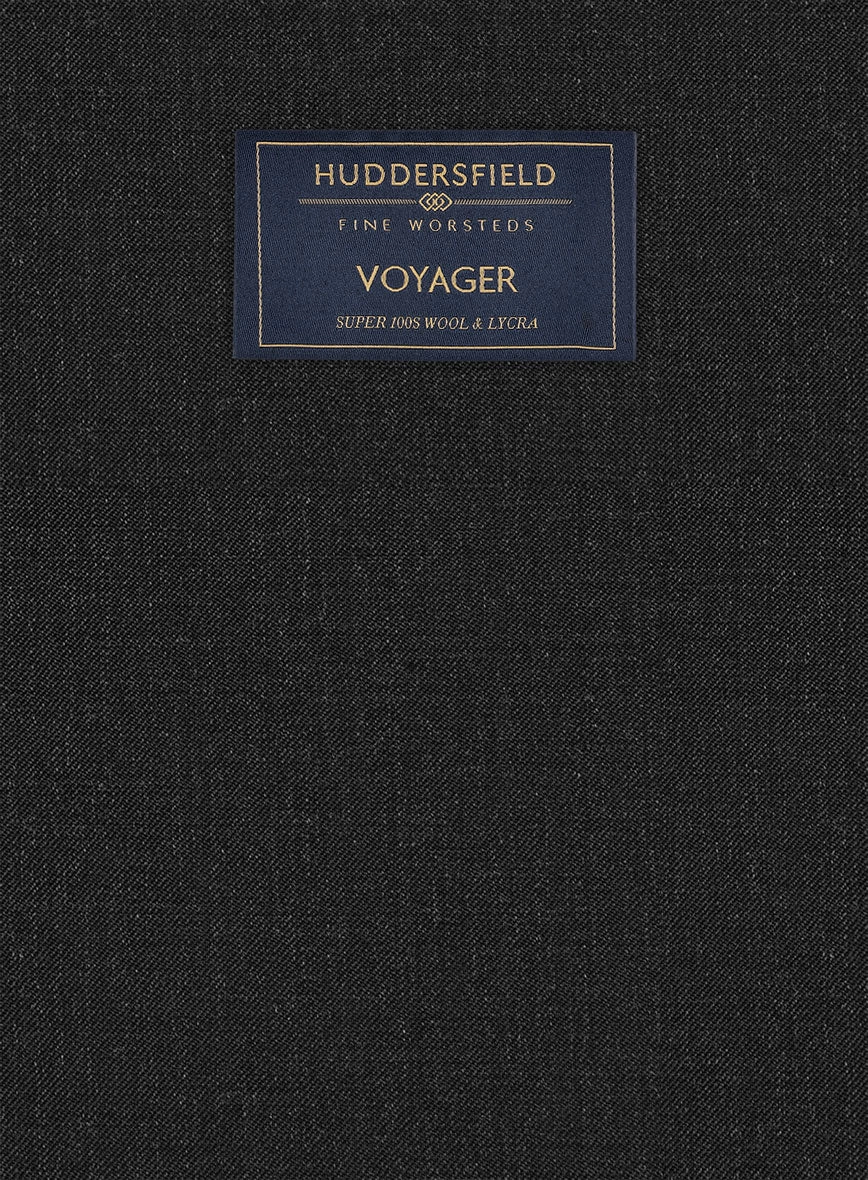 Huddersfield Stretch Charcoal Wool Suit