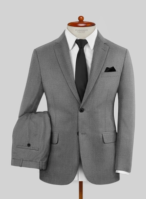 Huddersfield Stretch Gray Wool Suit